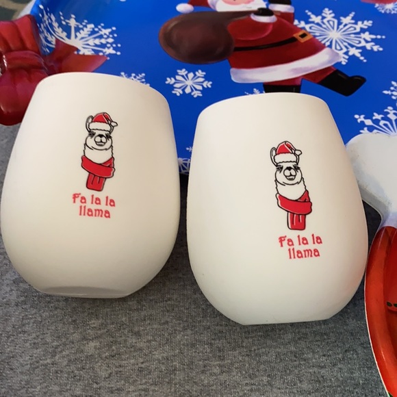 🎄Christmas Bundle 🎁 2 Trays and pair of Stemless Wine Cups🎉 - Picture 2 of 14